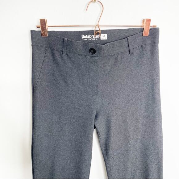 BETABRAND Dress Yoga Pants in Dark Gray Medium Petite - Picture 4 of 6